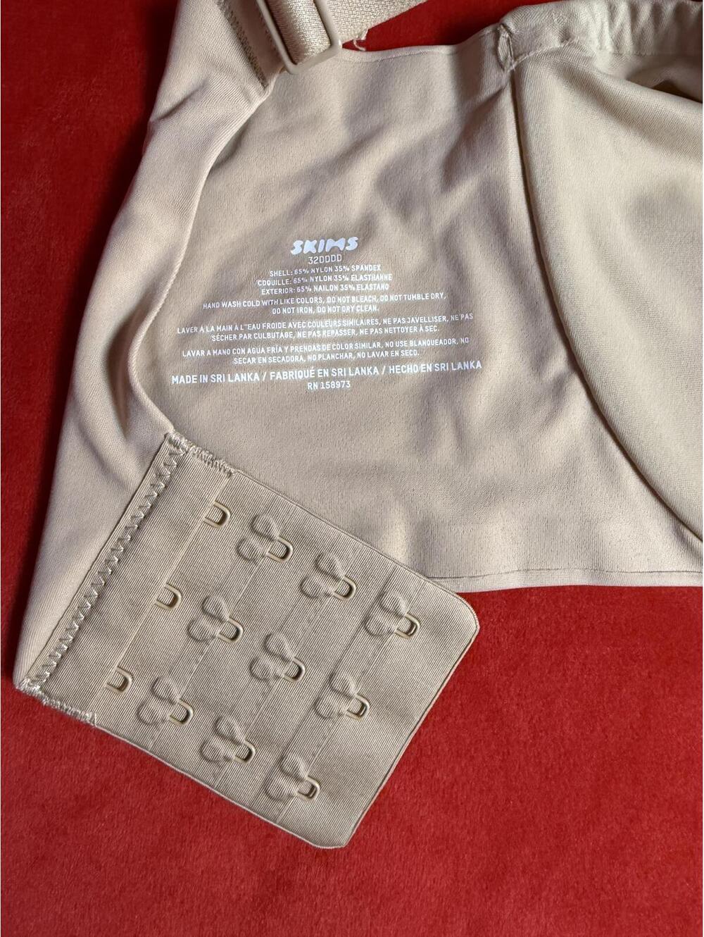 Skims Smoothing Intimates Unlined Full Coverage Bra Color Clay Size 32DDDD - Picture 3 of 4